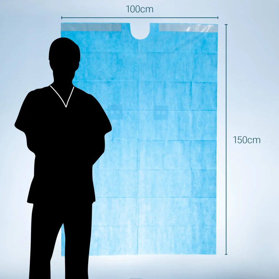 SD016 Patient Drape | 100 x 150cm | Size Graphic